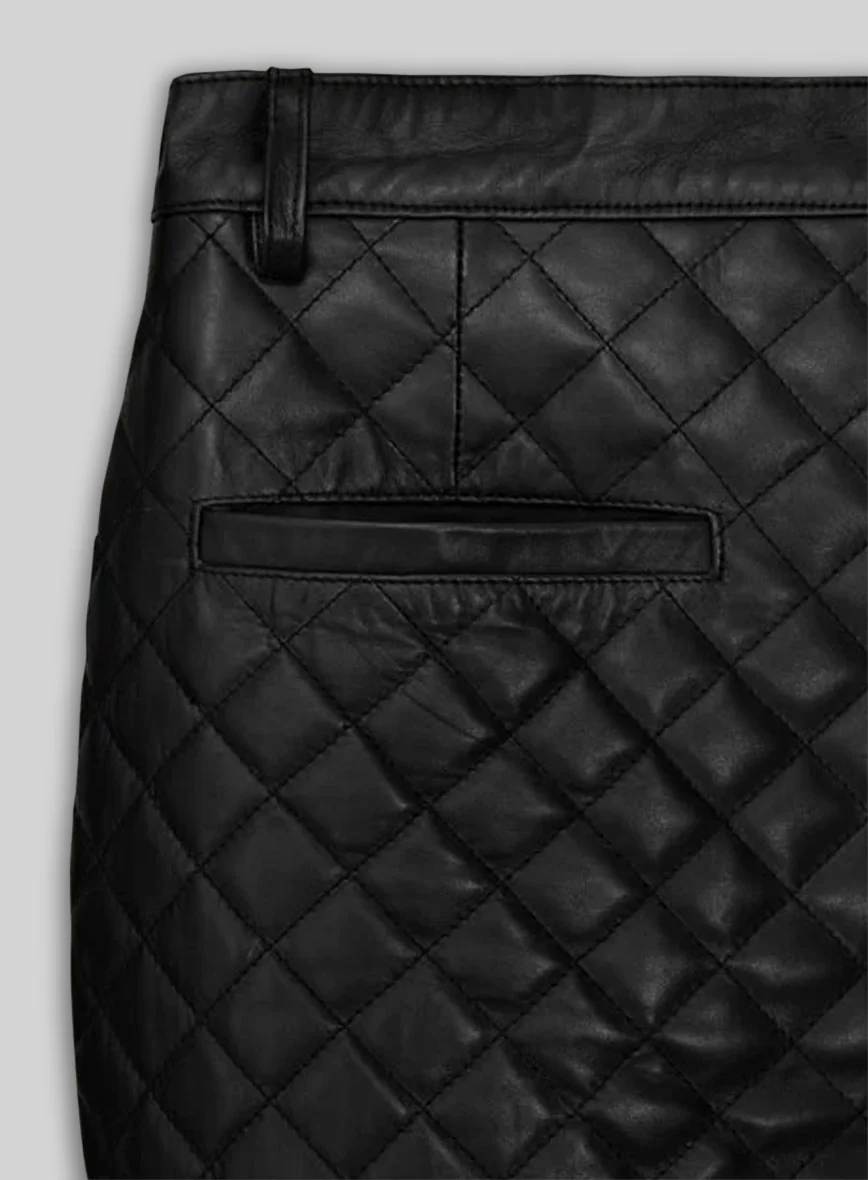 Bocelli Quilted Leather Pants - Image 5
