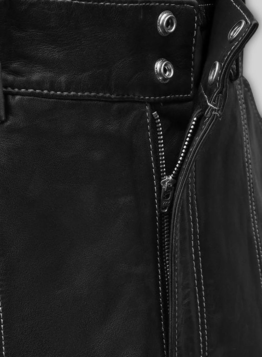 Cargo Culottes Leather Palazzo - Image 3